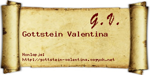 Gottstein Valentina névjegykártya